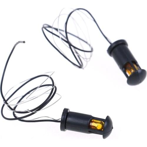 2Pcs Model Light Dollhouse Garden Lawn Lamp Lighting DIY Sand Table Landscape Doll Houses Accessories