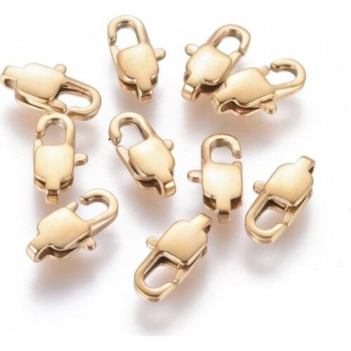 5pcs Stainless Steel Lobster Claw Clasps Hook for Jewelry Making Supplies Bag Keychain DIY Accessories Connector F70