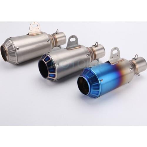 51mm Universal Motorcycle Modified Exhaust Pipe Z900 CBR500 GSX R1000R DUKE 690 GSXR750 R3 K6 K7 K8 Muffler Moto Exhaust Slip-on