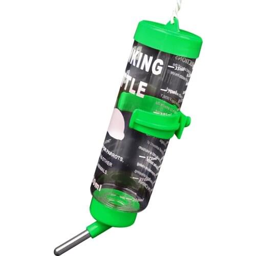 8.45oz Pet Automatic Water Feeder Cage Hanging Water Feeder Pet Water Dispenser For Pet Hamster Small Pet Daily Necessities