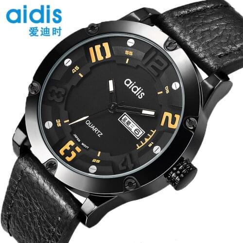 Мужские часы с кожаным ремешком Aidis China At AliExpress