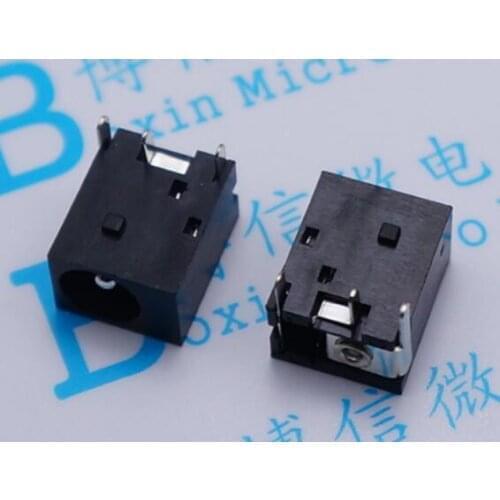 Free shipping DC-044 Round DC power socket DC044 5.5 - 2.1 MM 5.5*2.1mm sockets female connector 3pins soldering ROHS