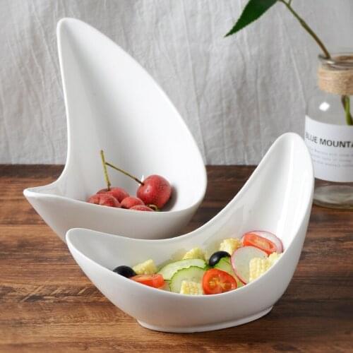 Japanese style kimchi bowl, pure white ceramic snack bowl, fruit bowl, cold dishes, cooking bowl, western tableware, baked rice