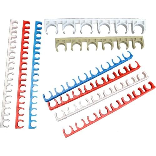 2pcs 16-32mm PVC pipe holder clamp row card Plastic PPR Electrician Tube support hook Steady Fixed U-type Water Pipe Clip Strap