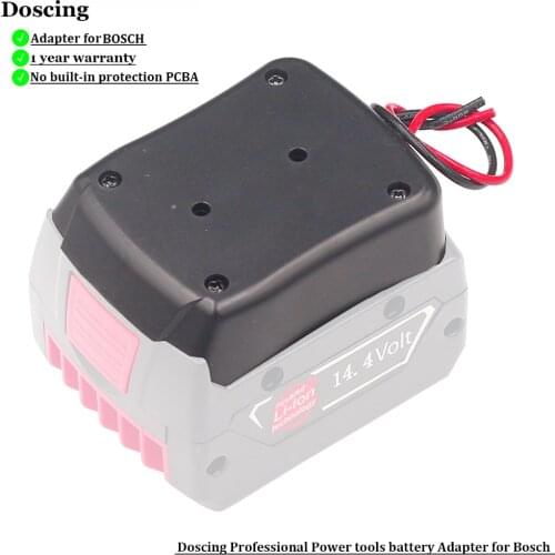 For Bosch 18V 14.4V Li-ion Battery Mount Connector Adapter Dock Holder for Bosch BAT609 BAT614 BAT618 BAT607 BAT607G