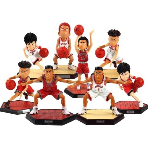 Slam Dunk Anime Figure Akagi Takenori Hanamichi Sakuragi Rukawa Kaede Miyagi Ryota Mitsui Hisashi PVC Action Figure Toys