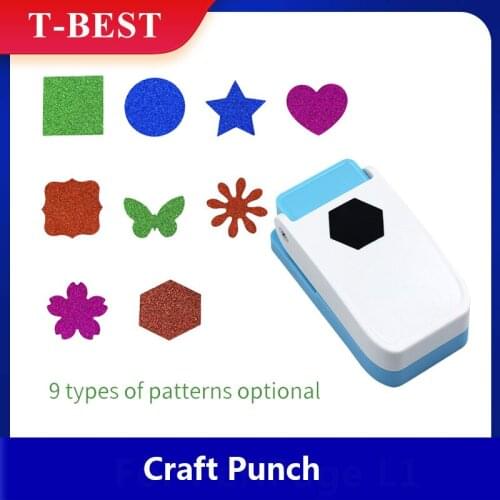 Craft Hole Punch Embossing Punch Handmade Scrapbook Paper Puncher Different Shapes of Crafting Designs Engraving Supplies Card