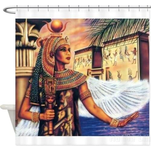 Egyptian Design Waterproof Shower Curtain Bathroom Accessories