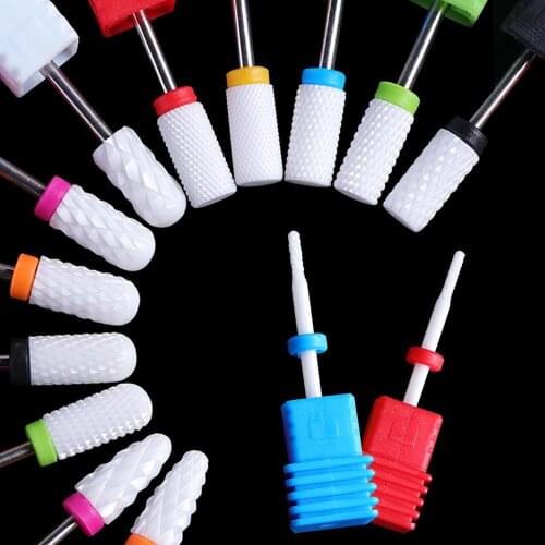 1Pcs Electric Nail Drill Machine Drill Bits Ceramic Cuticle Clean Burr Nail Drill Bit Rotary Milling Cutter For Manicure Pedicur