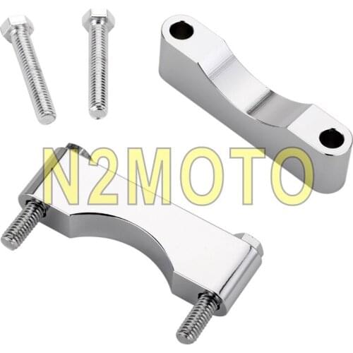 Chrome Motorcycle 3" Front Fender Spacer Front Mudguard Adaptor for Harley Touring FLT FLHT FLHR FLHX FLTR 1984-2013