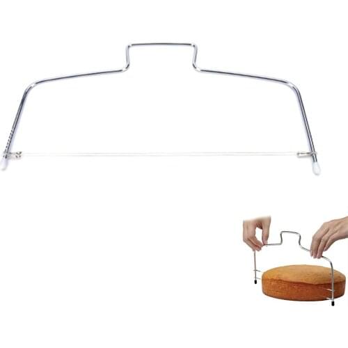 DIY Stainless Steel Cake Tools Double Line Adjustable Baking Tools Cake Bread Slicer Cutter Strings Knife Soap Knife