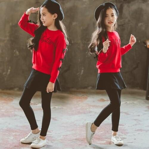 Girls Clothes Sets Spring Autumn Kids Long Sleeve Tops+Pants 2PCS Children Clothing Outfit Tracksuit 4 5 6 7 8 9 10 11 12 Years