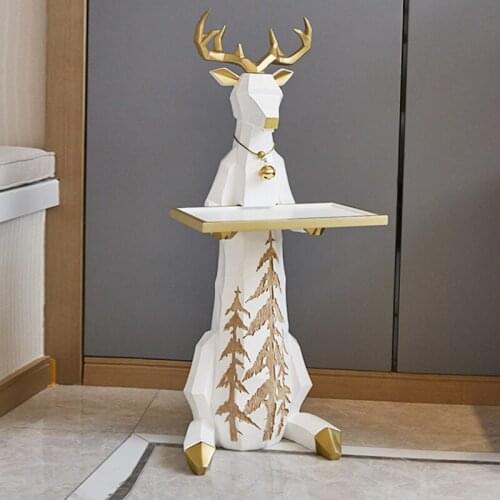 Creative Living Room Large Floor Decoration Bear Deer Modern TV Cabinet Sofa Next Shelf Storage Nordic Home Soft Decorations