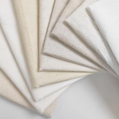 100*150cm Higher density Linen Cloth Linen Solid Color Sofa Plain Cotton Linen Plain DIY Home decoration fabric accessories