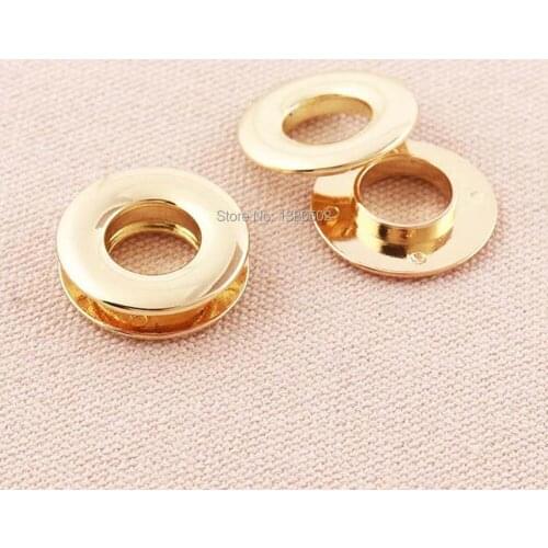 8pcs/lot 25mm Gold Color Alloy Metal Garment eyelets Grommet For handbag backpack garment accessories