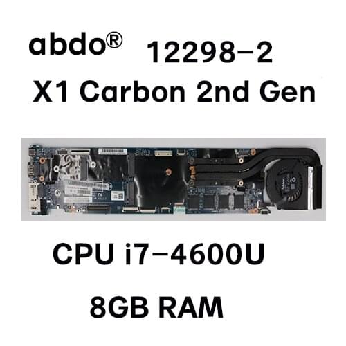 For Lenovo ThinkPad X1 x1c Carbon notebook PC motherboard LMQ-1 MB 12298-2 I7 4600U 8G Quality assurance 100% Test OK