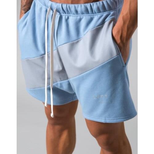 Mens Beach cotton shorts, brand clothing, splicing, summer, 2021, leisure, running pants, sports pants