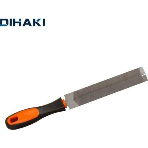 6 Inch Pruning Saw File T12 Bearing Steel Wood Rasp File Carpentry Woodworking Hand Tool Diamond-Shaped Files With Handle