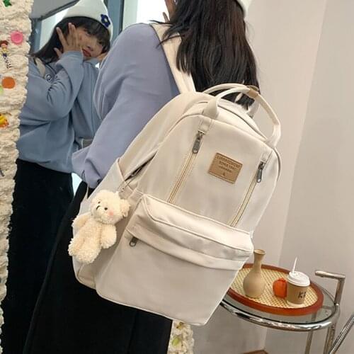 NEW Backpack Double Zipper Women Waterproof Korean Style cheap Schoolbag Female College Student Laptop backpack Womens backpack