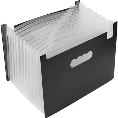 24 Pockets Expanding File Folder Works Office A4 Document Organizer Standing Accordions Folder