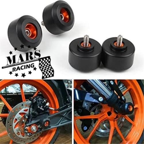 Motorcycle Front And Rear Fork Wheel Frame Slider falling protection Crash Pad Protector dirt For Duke 390 Duke200 RC125 390
