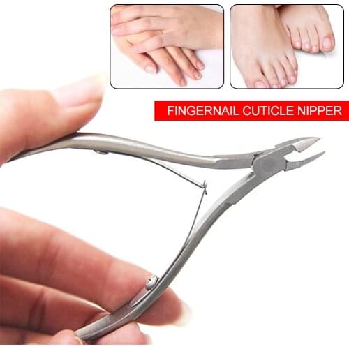 Professional Cuticle Scissor Fingernail Cuticle Nipper Trimming Stainless Steel Nail Clipper Cutter Plier Manicure Tool LJ62
