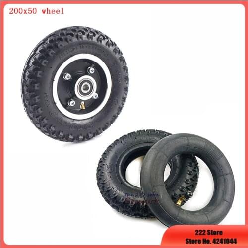 Tire Size 200X50 tyre Inner Tube hub 8X2 Full Wheels Off Road Tyre for Electric Scooter Wheel Chair Truck PneumaticTrolley Cart