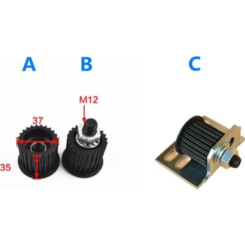 KER02000 Lift Door Motor Belt Roller W/WO Axle Bracket Black Color