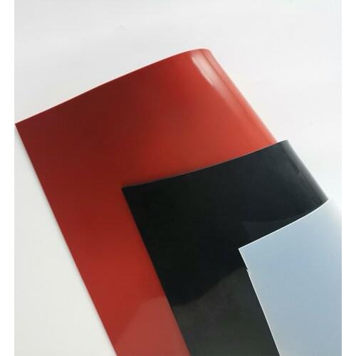 1mm/1.5mm/2mm Red/Black Silicone Rubber Sheet 250X250mm Black Silicone Sheet, Rubber Matt, Silicone Sheeting for Heat Resistance