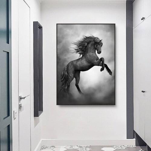 Modern Horse Wall Pictures Poster Nordic Cute Wall Art Picture Nordic Home Decor Canvas Painting Cuadros Decoracion
