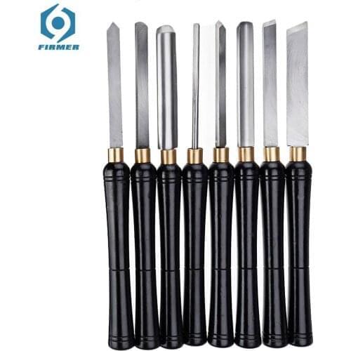 High Speed Steel Lathe Chisel Wood Turning Tools Lathe Cutter Tools With Wood lathe Tool Holder Woodworking Tool