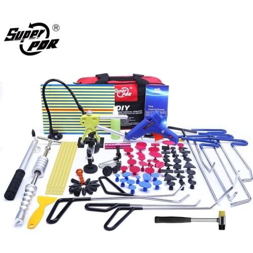 Super PDR Stainless Steel Push Rods Crowbar Kit Paintless Dent Repair Tool Set Car Dent Removal Repair Tool kit