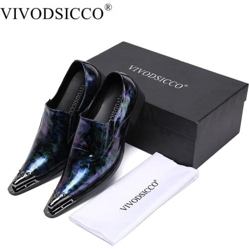 VIVODSICCO Mens Leather Shoes