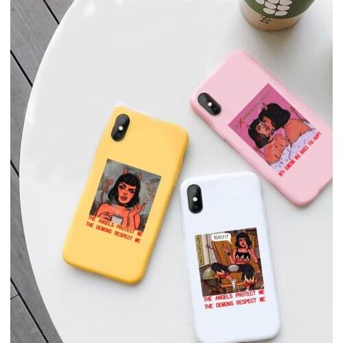 Funny Demon Women phone Case For iPhone 11 Pro XS MAX XR X 7 8 6Plus SE 2020 Candy Soft Silicone Phone Cover Bag