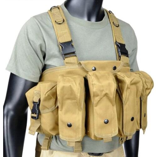 Chest Rig Tactical Vest Outdoor Airsoft Paintball Hunting Vest Men Tactical Chest Pouch Military Army Equipment