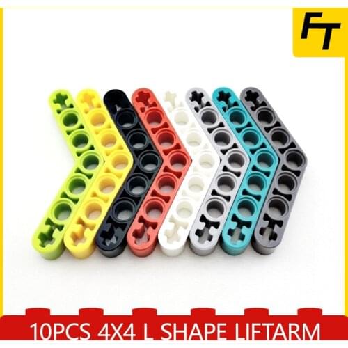 10pcs 32348 Technic Liftarm 4x4 Bending Bricks DIY Building Blocks Compatible Moc Creative Gift Castle Toys Small Particle Brick