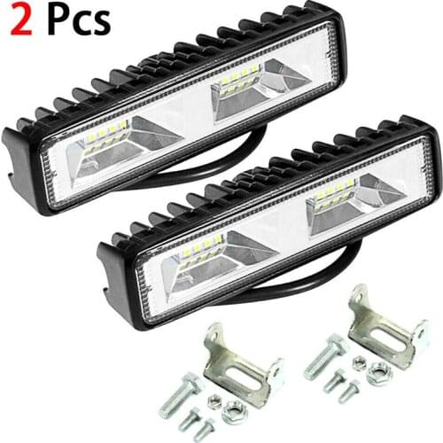 2x 48w 6 "vehicle Driving Fog Light 16led Spotlight Off Road Work Light Ute Suv Truck, Jeep, Suv, Daytime Running