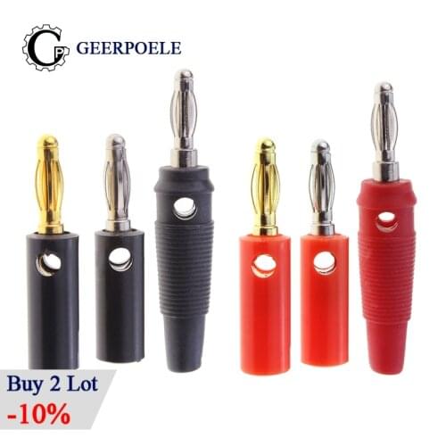 4MM Banana/Lantern Plug Male Wire Connector Conector Diy Electronic Cable Terminals Banaanstekker Adaptador Enchufes
