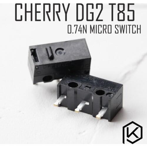 5pcs/lot Free shiping cherry Micro Switch Microswitch dg2 t85 for Mouse Microswitch black point 0.74n golden point