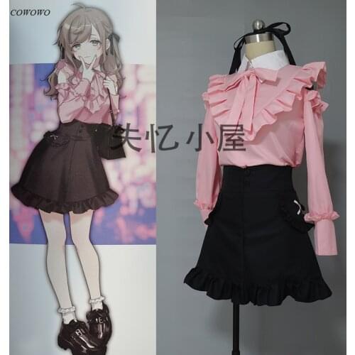 Anime! VTuber Kuzuha Sexual Turn Lovely Uniform Cosplay Costume Halloween Carnival Party Suit Dailydress For Women 2021 NEW