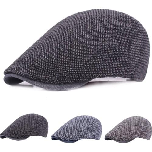 TOPS Solid Color Cotton Beret Travel Sun Hats For Women MenS Peak Cap Outdoor Forward Berets Visor Protection Hat For Adult