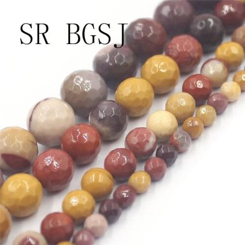 Free Shipping 4mm 6mm 8mm 10mm Faceted Mookaite Jaspers Gems Stone Jewelry Making Beads Strand 15"
