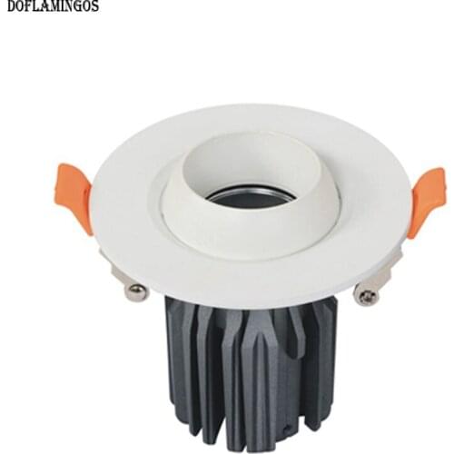 Bull eye downlight CREE COB 3W 5W 7W 9W 12W 20W 30W Embedded Living Room Aisle Downlight Trumpet