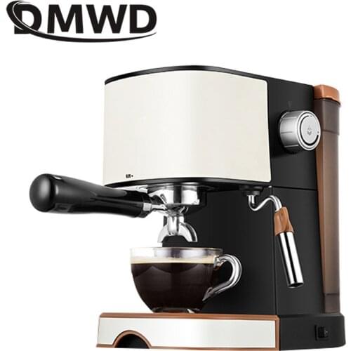 DMWD 1L Household Italian Espresso Machine Automatic Coffee Maker Cappuccino Milk Frother Coffee Pot 20Bar High Pressure 220V