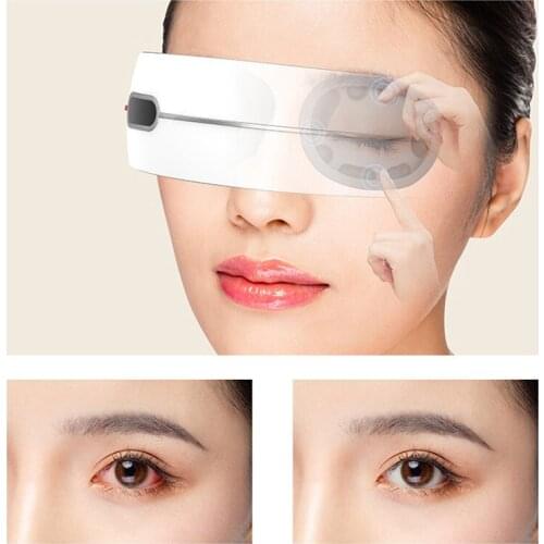 Electric Eye Massager Hot Compression Vibrator Bluetooth-compatible Air Heating Massage Relaxtion Type-c Recharge Fold