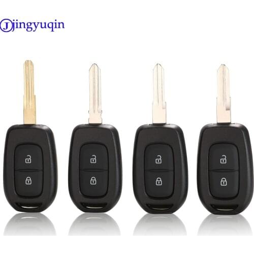 Jingyuqin 2 Buttons Remote Car Key Shell for Renault Sandero Dacia Logan Lodgy Dokker Duster 2016