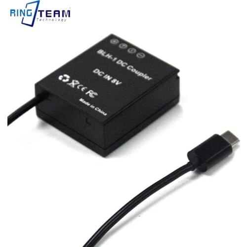 Type C Cable to PS-BLH-1 Dummy Battery PS-BLH1 DC Coupler for Digital Cameras EM1 MARK II EM1-2 EM1 Mark 2