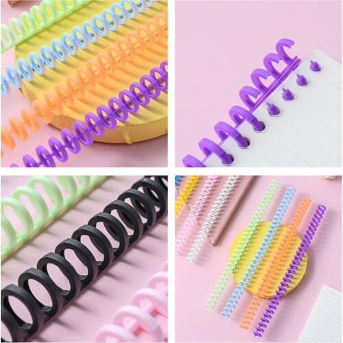 30 Hole Loose-leaf Plastic Binder Book Rings Spring Notebook Spiral Rings for A4 A5 A6 Paper Notebook Stationery Office Supplies