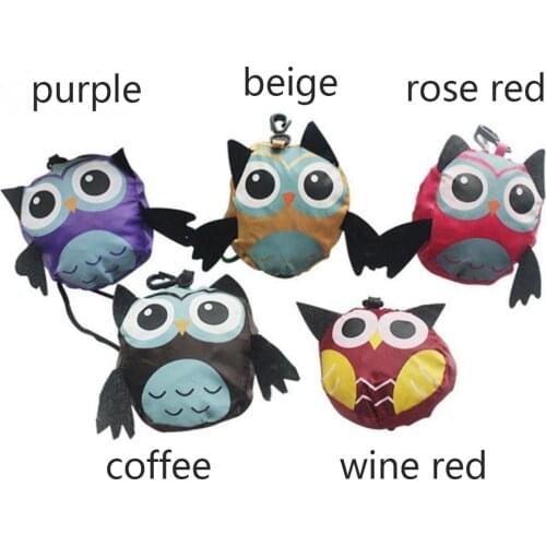 Cute Animal Owl Shape Folding Shopping Bag Eco Friendly Ladies Gift Foldable Reusable Tote Bag Portable Travel Shoulder Bag Hot
