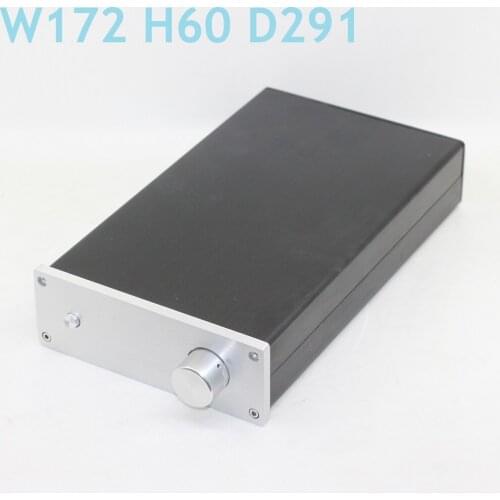 Soft Control DIY DAC Decoder Enclosure Power Amplifier Housing Aluminum Hedphone Amp Konb Hi-End Rear Class A Box W172 H60 D291